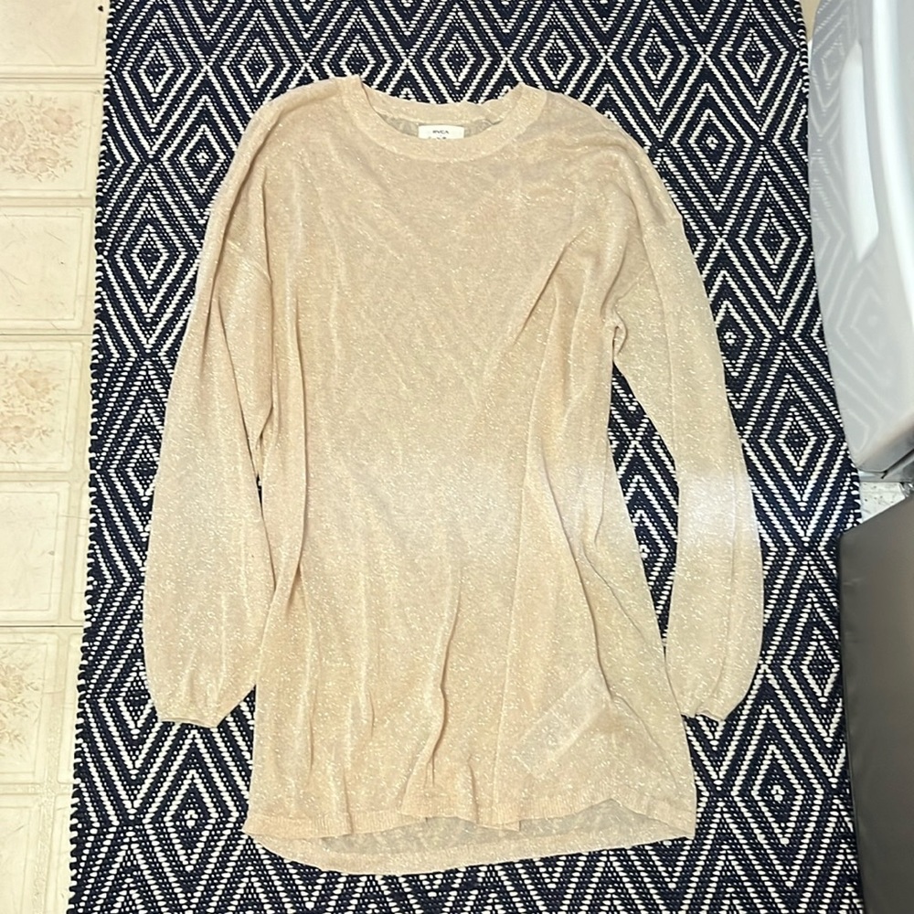 rose gold rvca sheer dress